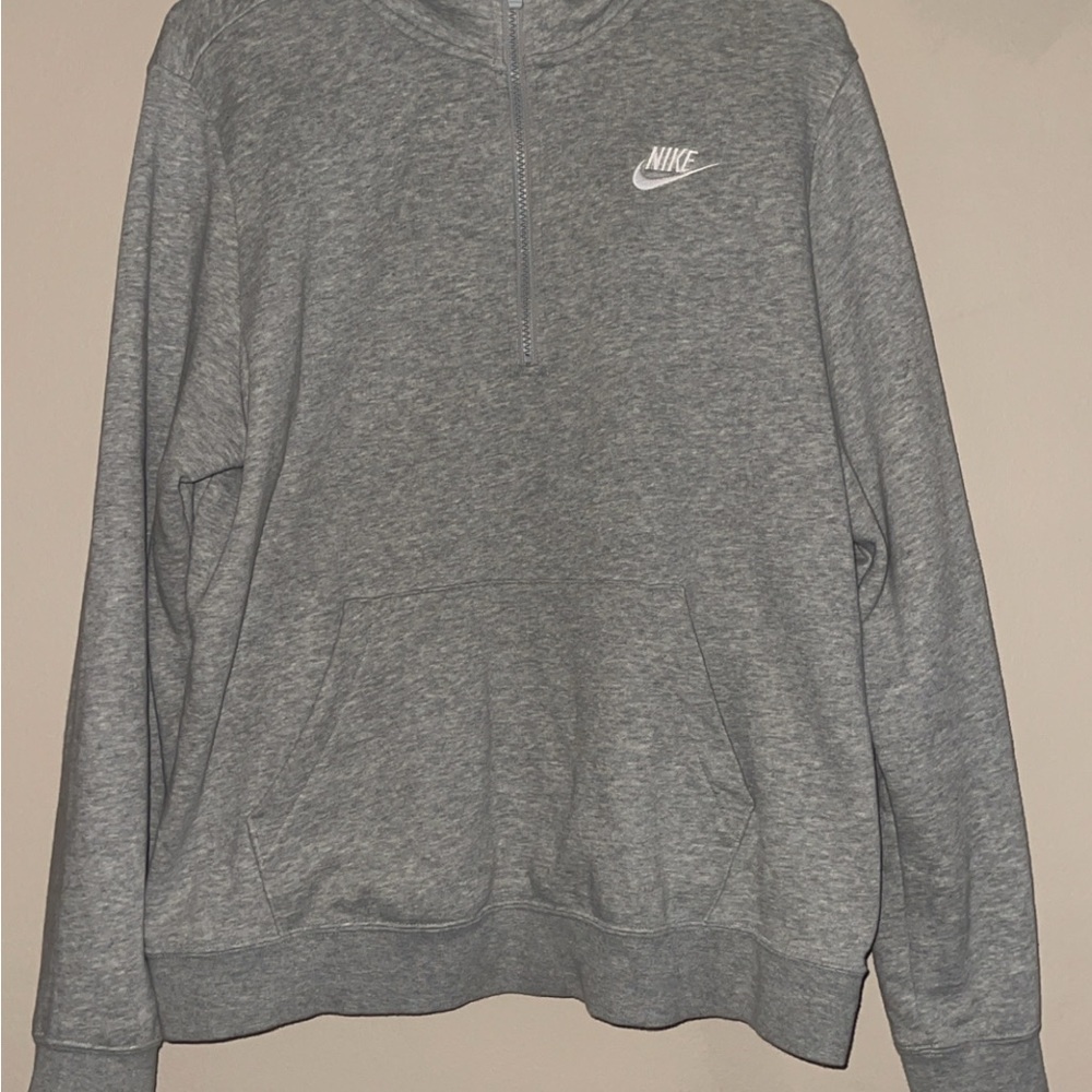 Nike Women’s Heather Gray Half-Zip Sweatshirt